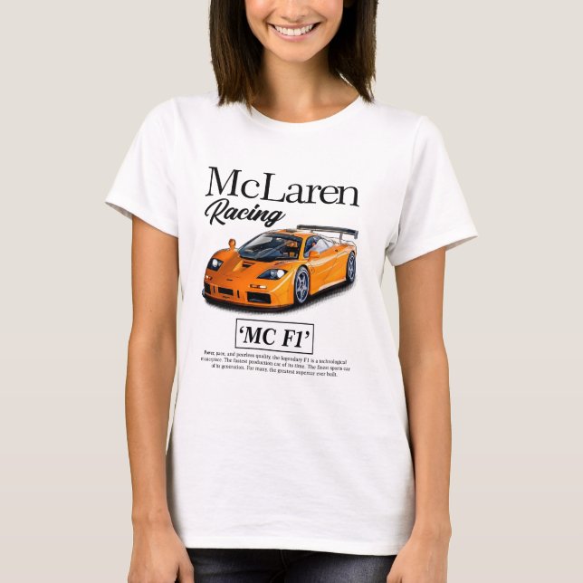 Sweat - shirt à capuche de course McLaren F1 - Cad (Devant)