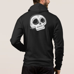 Sweat - shirt à capuche de crâne de caricature Bla