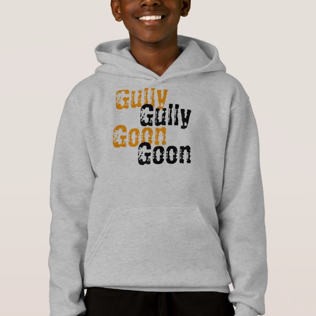 Sweat - shirt à capuche de crétin de caniveau (Devant)