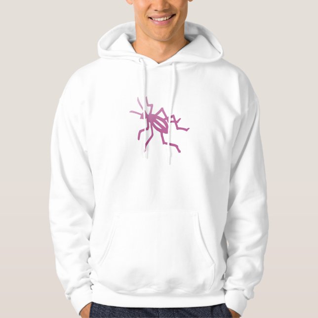 Sweat - shirt à capuche de cricket rose Poetica (Devant)