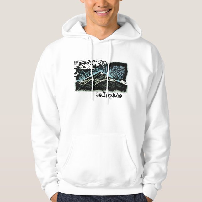 Sweat - shirt à capuche de deco du Colorado (Devant)