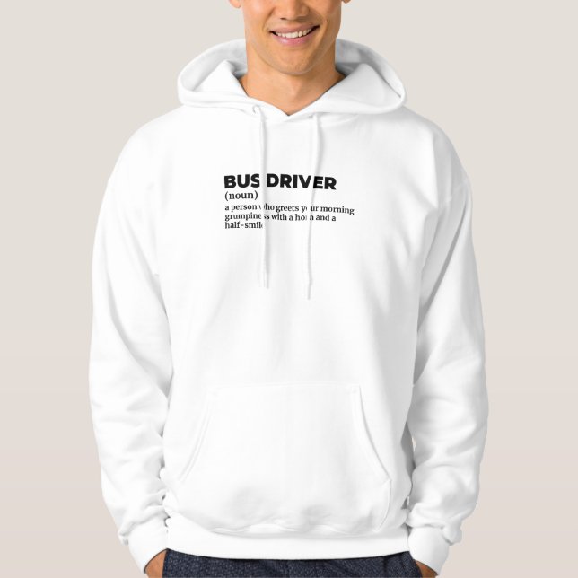 Sweat - shirt à capuche de définition amusant prof (Devant)