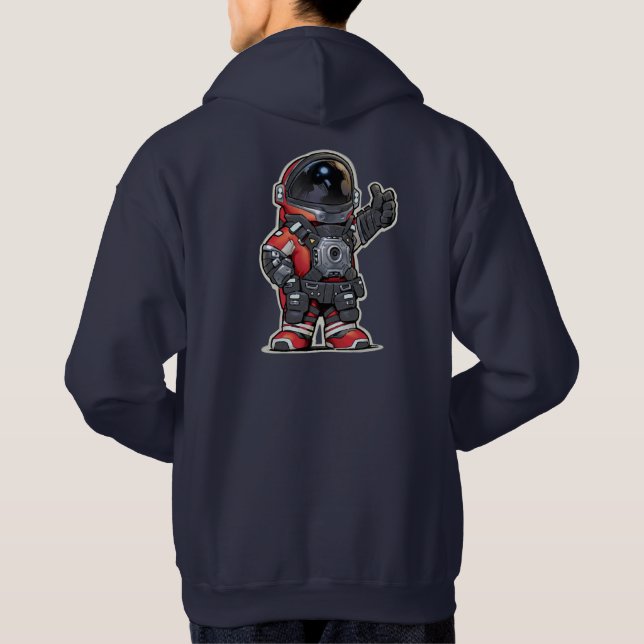 Sweat - shirt à capuche de dessin pour les ingénie (Dos)