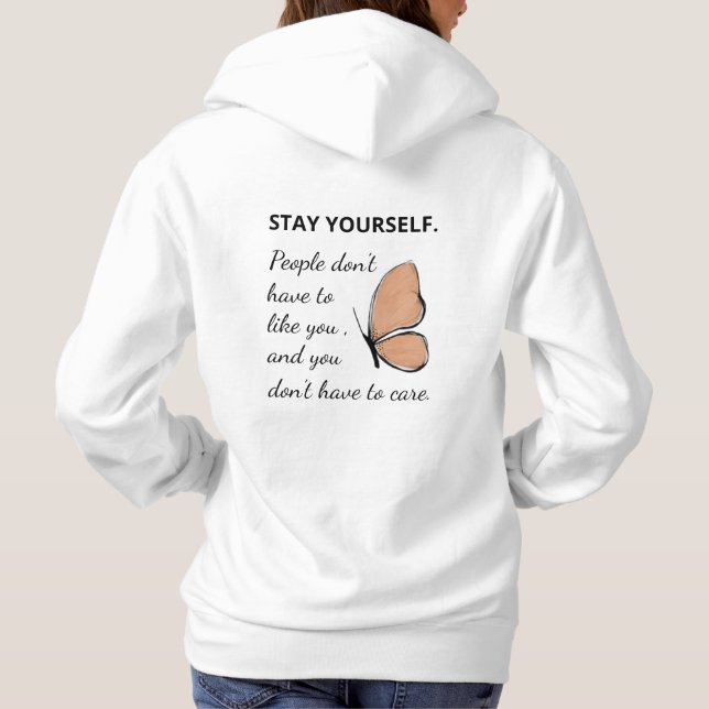 Sweat - shirt à capuche de devis Inspirationnel av (Dos)