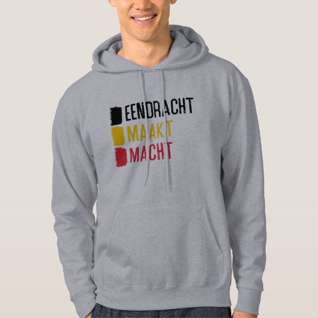 Sweat - shirt à capuche de devise belge Eendracht  (Devant)