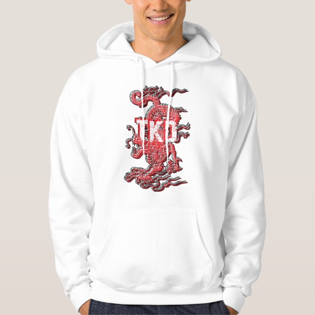 Sweat - shirt à capuche de dragon du Taekwondo (Devant)