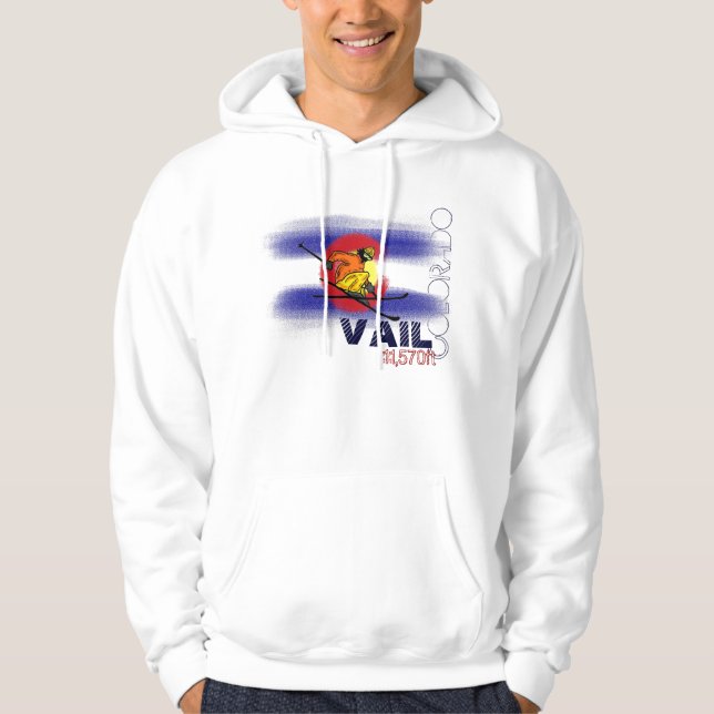 Sweat - shirt à capuche de drapeau d'altitude de (Devant)