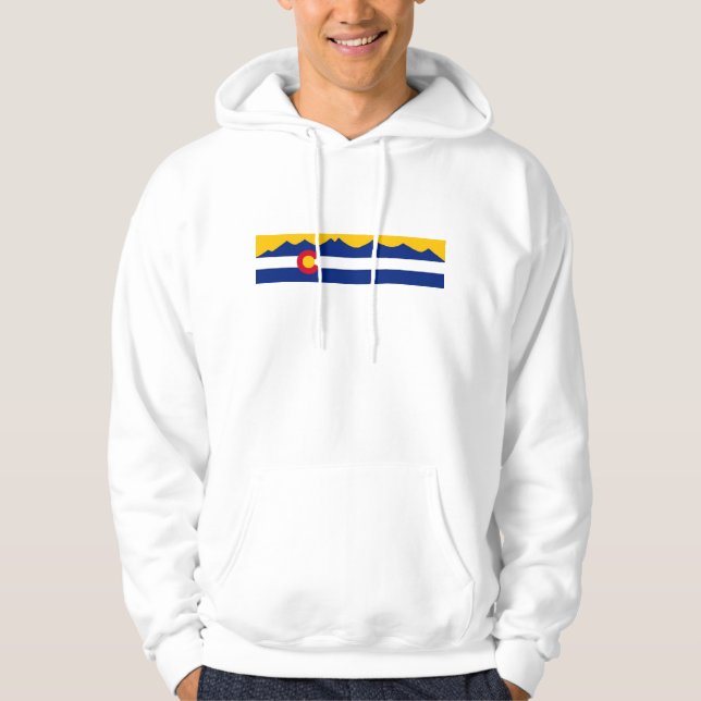 Sweat - shirt à capuche de drapeau de chaîne de (Devant)
