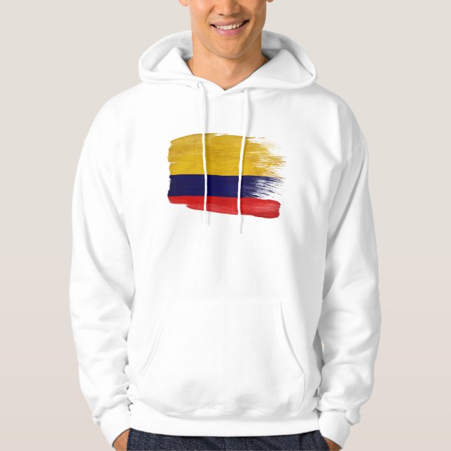 Sweat - shirt à capuche de drapeau de la Colombie (Devant)