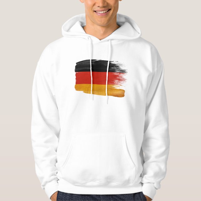 Sweat - shirt à capuche de drapeau de l'Allemagne (Devant)