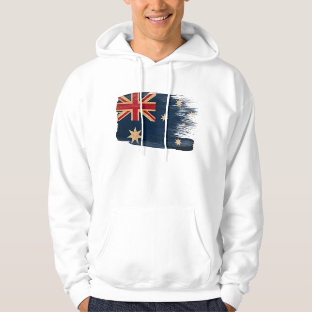 Sweat - shirt à capuche de drapeau de l'Australie (Devant)