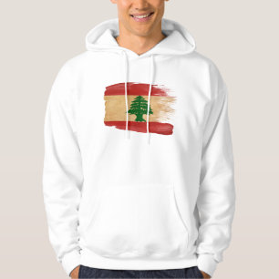 Sweat - shirt à capuche de drapeau du Liban