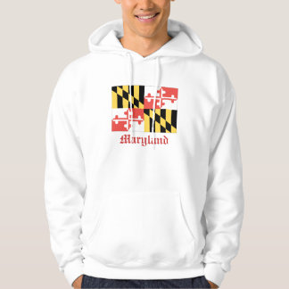 sweat - shirt à capuche de drapeau du Maryland