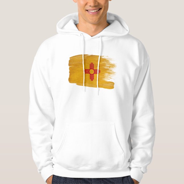 Sweat - shirt à capuche de drapeau du Nouveau (Devant)