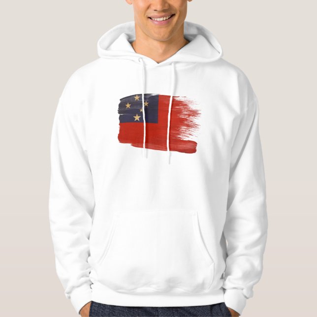 Sweat - shirt à capuche de drapeau du Samoa (Devant)