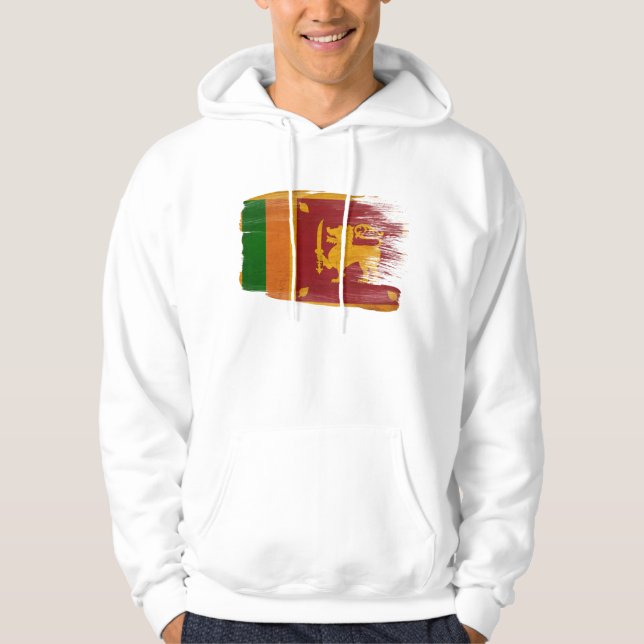 Sweat - shirt à capuche de drapeau du Sri Lanka (Devant)