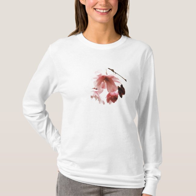 Sweat - shirt à capuche de fleurs de cerisier (Devant)