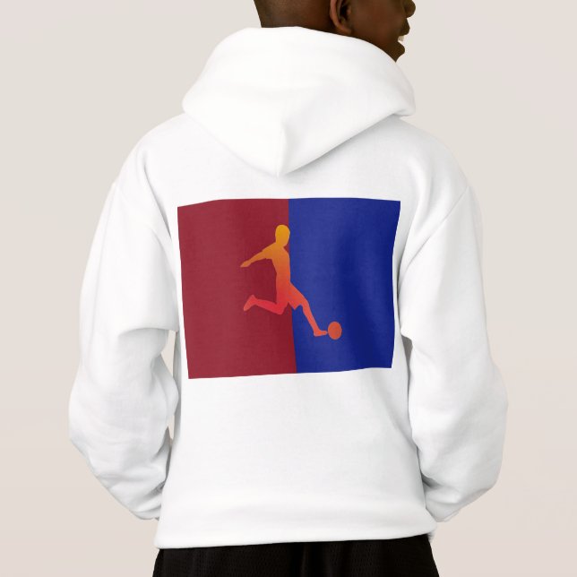 Sweat - shirt à capuche de football (Dos)
