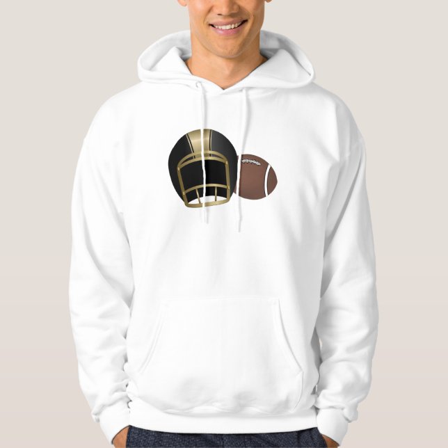 Sweat - shirt à capuche de football (Devant)