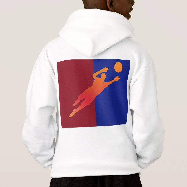 Sweat - shirt à capuche de football (Dos)
