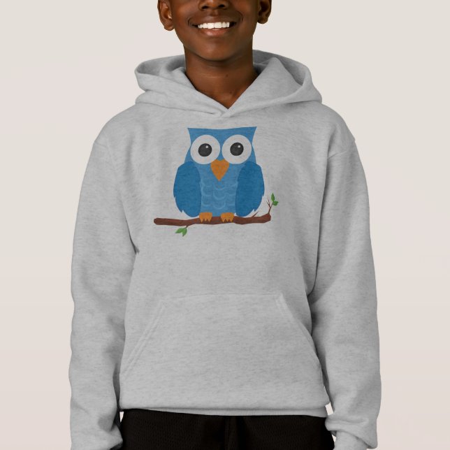 sweat - shirt à capuche de hibou (Devant)