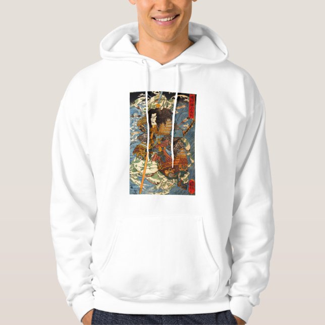 Sweat - shirt à capuche de Kuniyoshi Samurai (Devant)