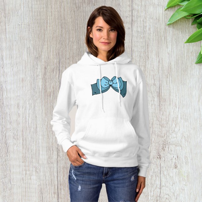 Sweat - shirt à capuche de la Bow bleue (Créateur téléchargé)