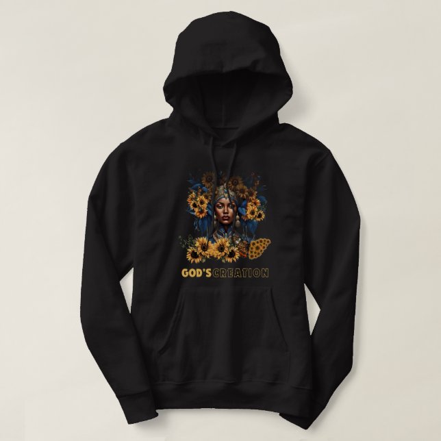 Sweat - shirt à capuche de la création de Dieu (Design devant)