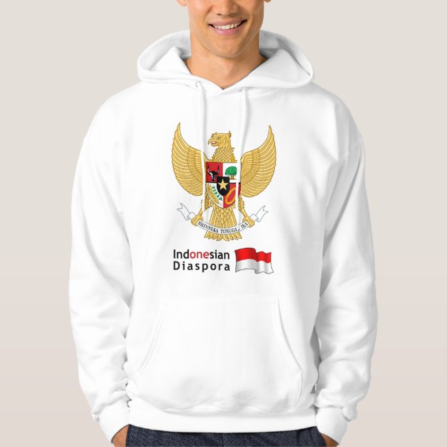 Sweat - shirt à capuche de la diaspora indonésienn (Devant)