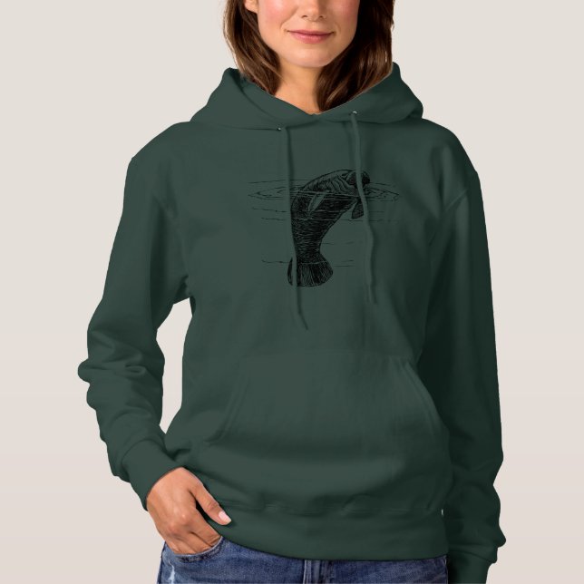 Sweat - shirt à capuche de la femme Manatee (Devant)