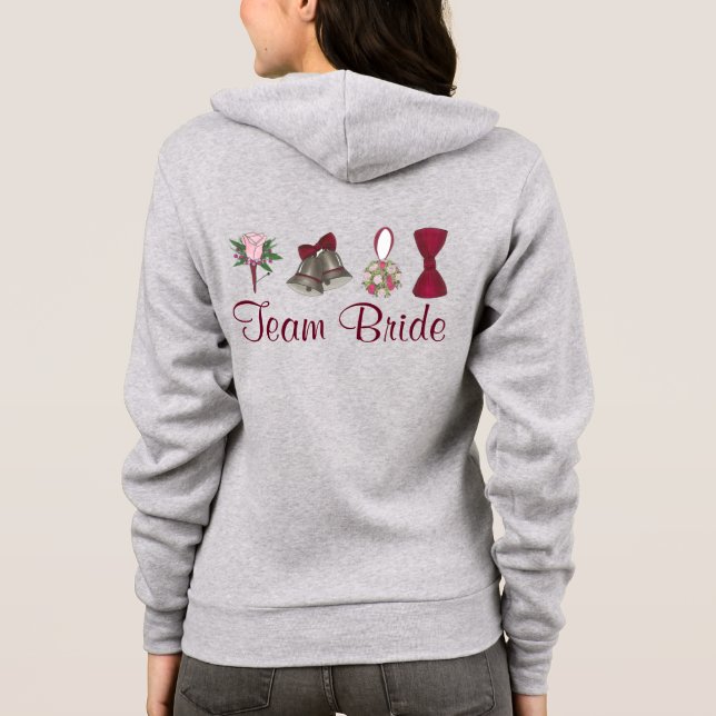 Sweat - shirt à capuche de la fête de mariage de l (Dos)