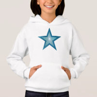 Sweat - shirt à capuche de la fille Blue Star