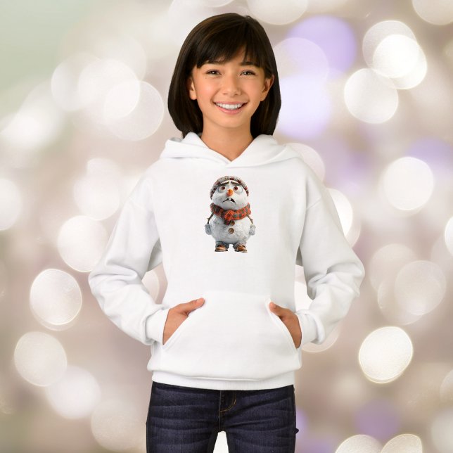 Sweat - shirt à capuche de la fille Snowman (Créateur téléchargé)