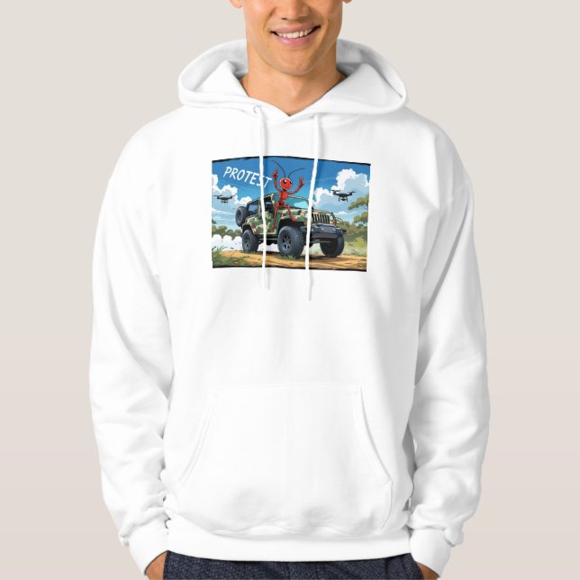 Sweat - shirt à capuche de la protestation (Devant)