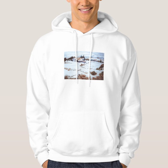 Sweat - shirt à capuche de la sueur des champs d'h (Devant)