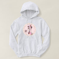 Sweat - shirt à capuche de la troupe de danse rose