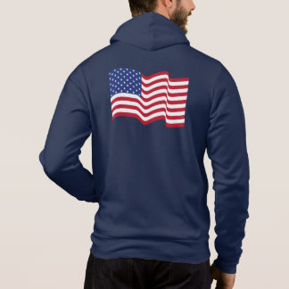 Sweat - shirt à capuche de la veste drapeau améric