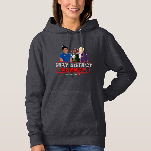 Sweat - shirt à capuche de l'agence du district de (Devant)