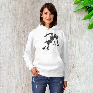 Sweat - shirt à capuche de l'étirement de chats fe
