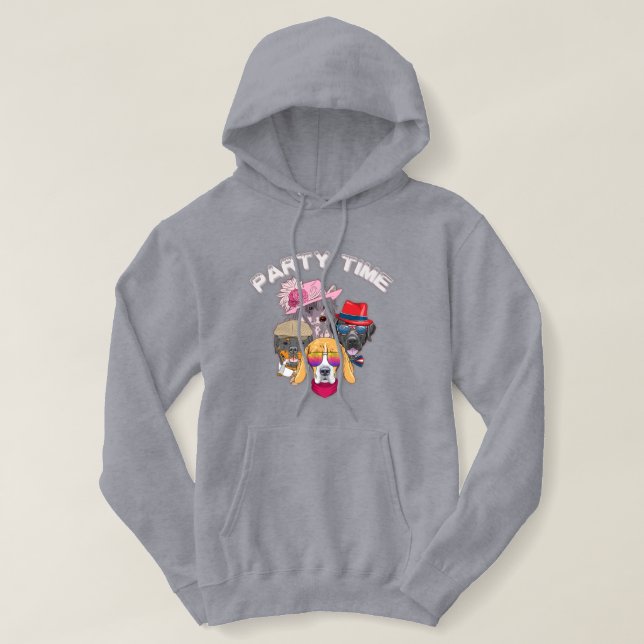 Sweat - shirt à capuche de l'heure de la fête (Design devant)