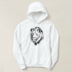 Sweat - shirt à capuche de lion masculin