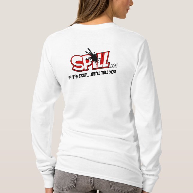 Sweat - shirt à capuche de logo de flaque de dames (Dos)