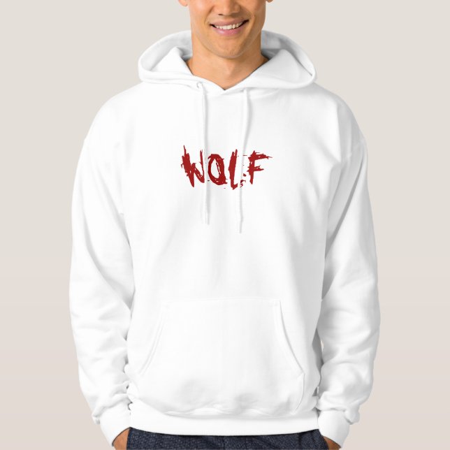 Sweat - shirt à capuche de loup-garou (Devant)