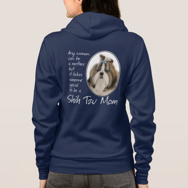 Sweat - shirt à capuche de maman de Shih Tzu (Dos)