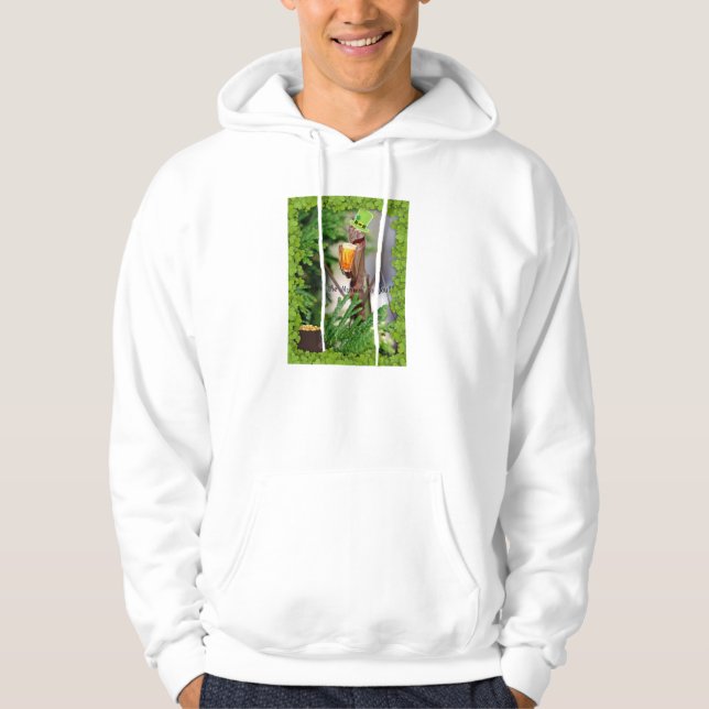 Sweat - shirt à capuche "de mante de prière" (Devant)