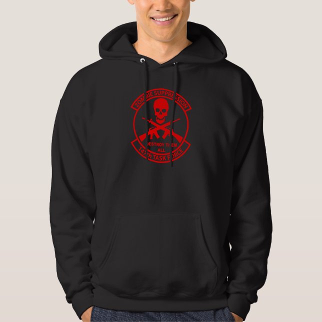 Sweat - shirt à capuche de minuit de zombi de TF (Devant)