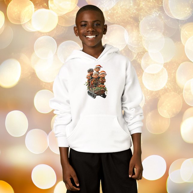 Sweat - shirt à capuche de Noël de l'amusement de  (Créateur téléchargé)
