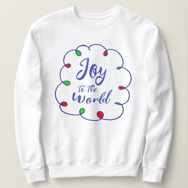 Sweat - shirt à capuche de Noël, Joie des femmes a (Design devant)
