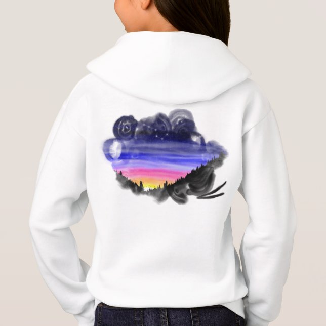 Sweat - shirt à capuche de nuit Diamond (Dos)