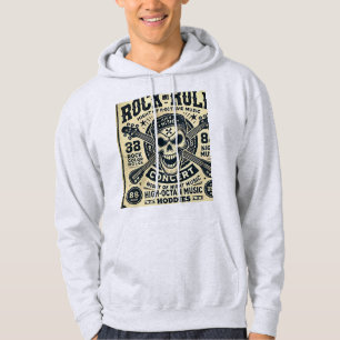Sweat - shirt à capuche de nuit Rock et Roll
